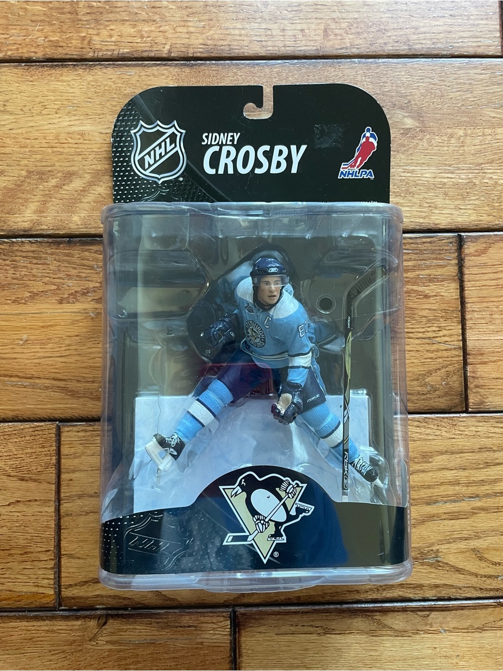 NHL Sidney Crosby Light Blue Team Hockey Figurine